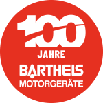100 Jahre Barthels Motorgeräte Jubiläum Logo